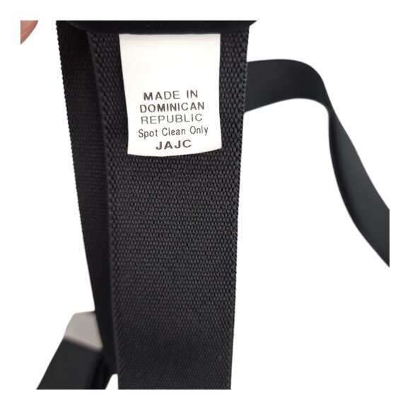 Mens Black Adjustable Clip-On Suspenders Elastic Straps 1 1/4" Wide - Picture 2 of 6